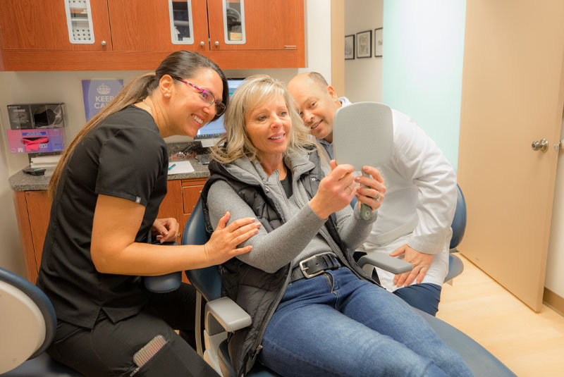 dental patient undergoing procedure