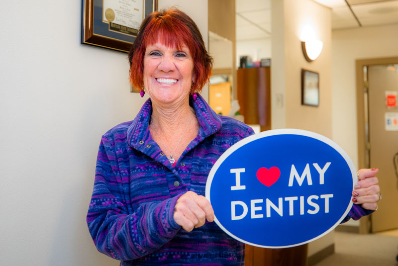 dental patient smiling