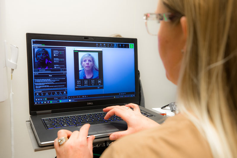 dental patient undergoing digital scan